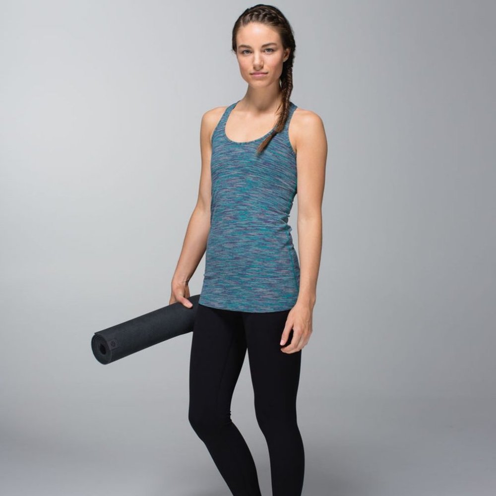 Lululemon Women’s Blue Space-Dyed Racerback Tank Top